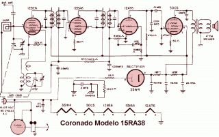 Coronado 15RA38 schematic circuit diagram